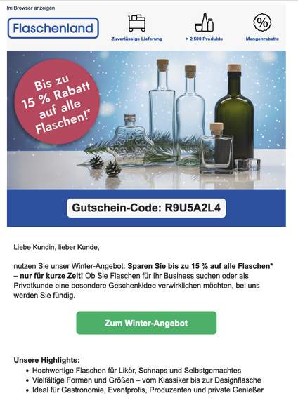 Flaschenland: Bis zu 15 % Rabatt auf Flaschen – Jetzt zuschlagen! at Flaschenland