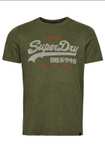 Superdry Herren Klassisches Logo T-Shirt, verschiedene Größen und Farben verfügbar