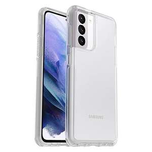 [Prime] OtterBox Symmetry Clear Hülle für Samsung Galaxy S21 5G, sturzsicher, schützende Hülle, antimikrobiell, Transparent