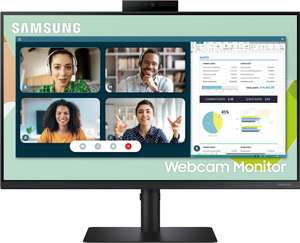 Samsung LS24A400VEUXEN Monitor (24", 1920x1080, IPS, 75Hz, 250nits, HDMI, DP, VGA, Pivot, Webcam, Mikrofon, Lautsprecher, 3J Garantie)