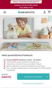 Gratis*-Fotobuch 10x10 cm bei Meinfoto.de (Versamd 6,90 Euro)